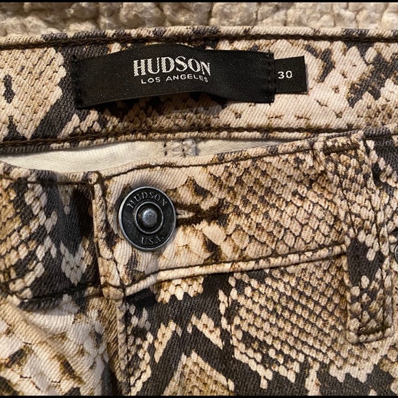 Hudson Snakeprint Barbara Skinny Jeans - Picture 4 of 4
